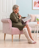 Juzo SoftCompress combined with Juzo Compression Wrap calf and foot wrap