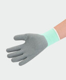 The inside of Juzo special glove