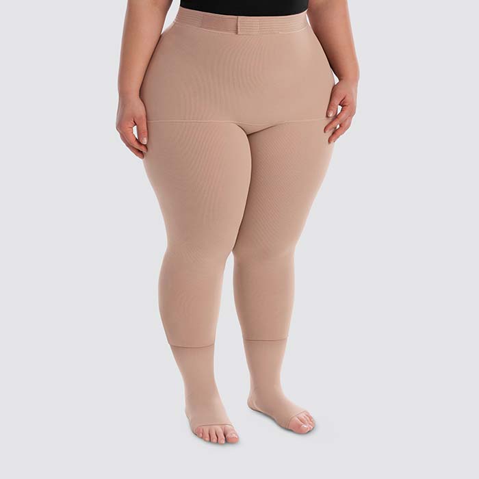 Capri + knæstrømpe Model Capri + kompressionsstrømpe knæstrømpe