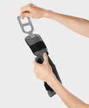 Aluminium stabilisation element being removed from the wrist orthosis