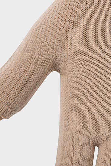 Gros plan sur le tricot sans coutures Juzo ScarPrime Gros plan sur le tricot sans coutures Juzo ScarPrime