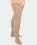 Compression stocking with silver