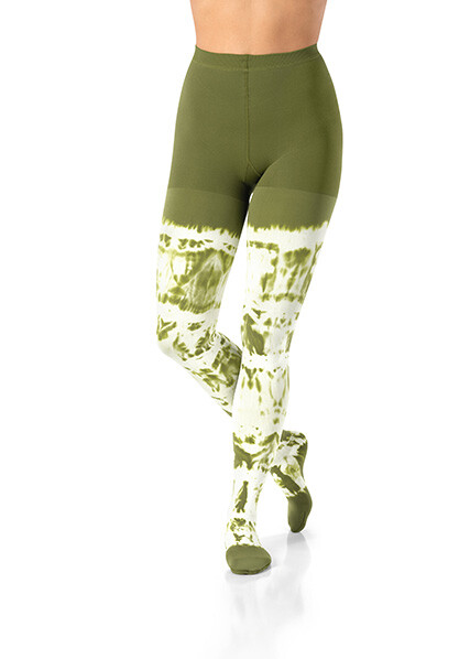 Tights Pure Olive Batik Weiß